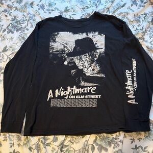 Black A Nightmare on Elm Street Long Sleeve Shirt